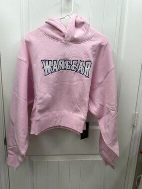 New RawGear Women’s Cropped Workout Hoodie 2XL Pink Embroidered Logo